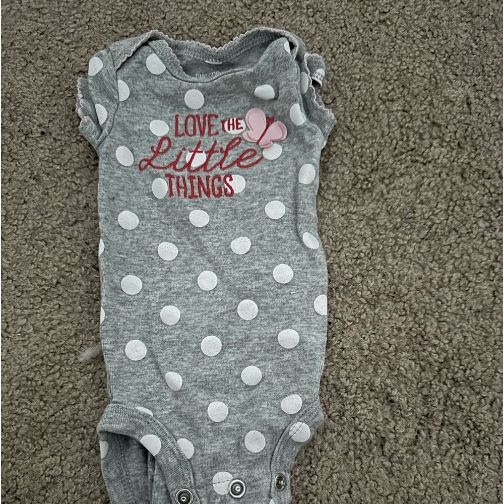 Carters baby polka dot onesie